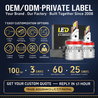 Ampoule de phare LED H8 H11 G20W 140W 36000 Lumens 6000K 9-60V à motif de faisceau excellent avec ventilateur et tubes en cuivre pour concessionnaires - Vente en gros personnalisée