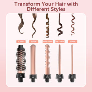 Rizador <span class=keywords><strong>de</strong></span> Pelo 5 en 1 Modelo 2026, <span class=keywords><strong>Ondas</strong></span> <span class=keywords><strong>de</strong></span> <span class=keywords><strong>Sirena</strong></span>, Cerámica PTC, Calentamiento Rápido, Portátil, para Uso Doméstico y en Hoteles - Product Image 4