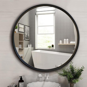 Custom Modern Antique <strong>Large</strong> Big Metal Framed Black <strong>Gold</strong> <strong>Round</strong> Circle Decorative Bathroom Hanging Wall <strong>Mirror</strong> Miroir Spiegel - Product Image 3
