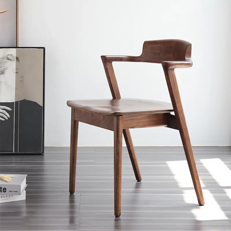 Antiek Eiken Restaurant Noordse Meubels Rotan Houten Set 4 Kamer Moderne Luxe Eetkamerstoelen