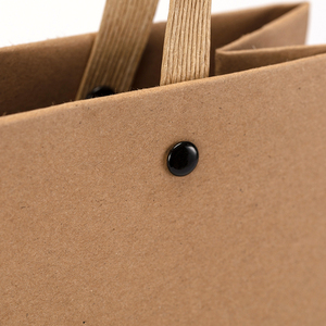 Conception créative imprimant des sacs en papier de carton d'achat de logo personnalisé avec la corde de rivet - Product Image 5