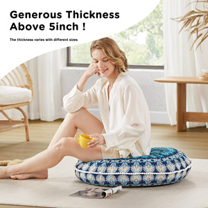 Memory Foam Added Meditation <strong>Floor</strong> Pillows Round <strong>Large</strong> Pillow Seating Bohemian Mandala Circle <strong>Floor</strong> <strong>Cushion</strong> - Product Image 6