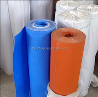 Tissu en fibre de verre coloré ignifuge avec revêtement en silicone, isolation haute température, tissu en fibre de verre enduit de silicone