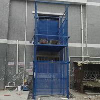 Ascenseur de fret pour entrepôt d'usine 3 tonnes 5 tonnes, monte-charge hydraulique vertical sur rail de guidage 500kg 1000kg pour levage de marchandises