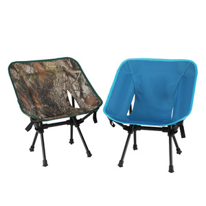 Chaise de camping pliable d'extérieur en alliage d'aluminium 600D camouflage bleu pour jardin - Product Image 1