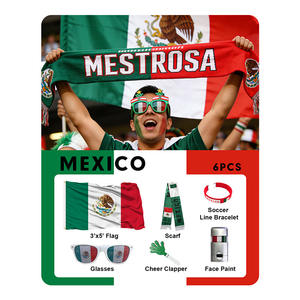 Kit <span class=keywords><strong>de</strong></span> supporters <span class=keywords><strong>de</strong></span> football USA-Canada-Mexique 2026, accessoires <span class=keywords><strong>de</strong></span> fête, décorations, cadeaux pour les fans - Product Image 6