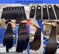 Extensions de cheveux humains brésiliens Remy vierges 100 % naturels, tissage double trame, toutes couleurs compatibles, vente en gros