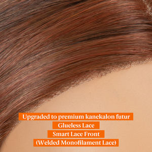 Perruques en fibre synthétique Kanekalon en gros, perruques à bonnet mono, perruques frontales en dentelle, perruques monofilament pour femmes - Product Image 3