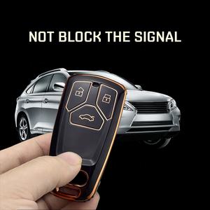 Keyyou-<span class=keywords><strong>coque</strong></span> de porte-clés en TPU de haute qualité, porte-clés de voiture à 3 boutons, pour <span class=keywords><strong>Audi</strong></span> <span class=keywords><strong>A4</strong></span>, B9, A3, 8V, Q3, Q5, Q7, neuf - Product Image 5