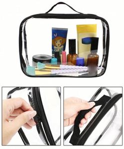Custom Gym Beach Makeup <b>Storage</b> Recyclable Tsa-Approved Waterproof Tote Clear Pvc Large <b>Toiletry</b> Bag Set - Product Image 4