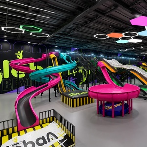 Support de personnalisation, direct usine, durable, pour aires de jeux intérieures commerciales pour enfants, ensemble professionnel pour des aventures ludiques, avec toboggan - Product Image 3