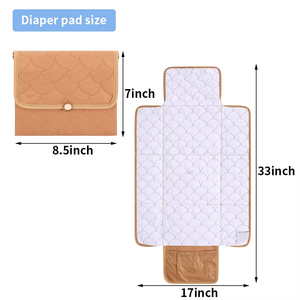 Tapis à langer pliable rapide personnalisé, accessoire pour sac à langer, tapis de nurserie simple pour bébé - Product Image 4