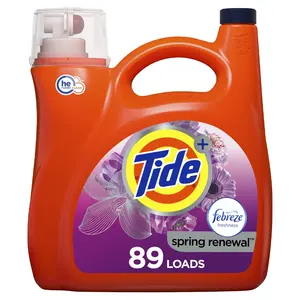 Tide PODS液体ランドリー洗剤パック、春の牧草地の香り (168カウント)
