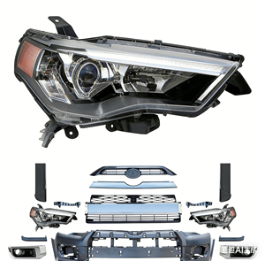 Kit de modification extérieure pour <span class=keywords><strong>Toyota</strong></span> 4Runner 2010-2013, mise à niveau vers le kit carrosserie Limited 2014, transformation de l'ancien modèle en nouveau modèle - Product Image 4