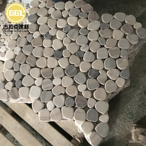 Tumble sông đá đá cẩm thạch Gạch Mosaic cắt Pebble không thường xuyên đá cuội hiện đại Nội Thất Tường khách sạn sử dụng đánh bóng kết thúc tùy chỉnh - Product Image 2