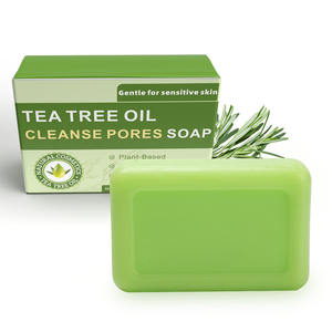 Sabun Pemutih Esens Buatan Tangan untuk Jerawat, Mandi, Minyak Pohon Teh, Produk Perawatan Kulit Alami, Sabun Batang Pohon Teh untuk Wanita/Pria - Product Image 5