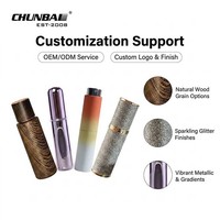 Flacon de parfum en verre de 10 ml de haute qualité personnalisable avec bouchon magnétique, vaporisateur, boîte et sac