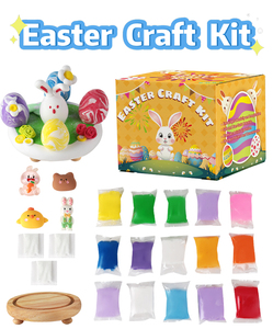 Kit de Slime de Arcilla Superligera para Huevos de Pascua, Arcilla Polimérica de Secado al Aire para Niños, Manualidades, Regalo Infantil - Product Image 2