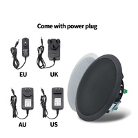 Haut-parleur de plafond actif Bluetooth 2 canaux BT52 de 6,5 pouces pour système audio domestique intelligent, haut-parleur de plafond 25W pour sonorisation publique