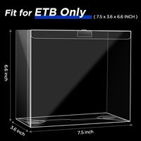Boîte de protection en acrylique écologique personnalisée pour Elite Trainer Box, étui de présentation en PVC ETB