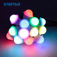 Carnaval 26mm Pixel LED changeant de couleur lampe PVC corps 12V éclairage de fête foraine pour parc d'attractions parc à thème et carrousel