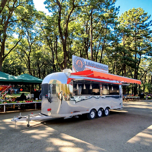 Food Truck Mobile Personalizzato Chammp in Acciaio Inox 6,5m, Rimorchio per Catering, Pizza, Caffè, Taco, Gelato, Cucina Completa per Snack - Product Image 1