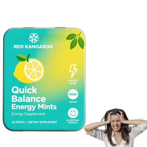 インスタントエナジーミントグリーンティー & レモン付きプライベートラベル警告 & フォーカス用クイックバランスサプリメント - Product Image 1