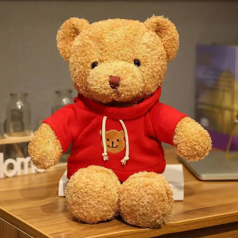 Gấu Teddy Nâu Với Áo Màu Khác Nhau