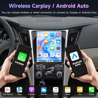 Autoradio Podofo 9,7'' pour Hyundai Sonata 2010-2015, écran vertical, 4+64G, CarPlay sans fil, Android Auto pour Tesla, WiFi, GPS OEM