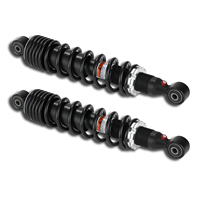 2 Buah Peredam Kejut Udara Sepeda Motor Isi Gas 15.75 "400Mm Baru Yang Dapat Disesuaikan untuk/Suzuki/Yamaha/Kawasaki ATV/Go Kart Quad