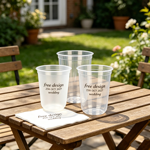 Vasos Desechables de Plástico PP con Logotipo Personalizado para Fiestas, 350ml 500ml 700ml, Vasos Gruesos para Smoothies, Transparentes, Esmerilados, para Té de Burbujas Boba - Product Image 1