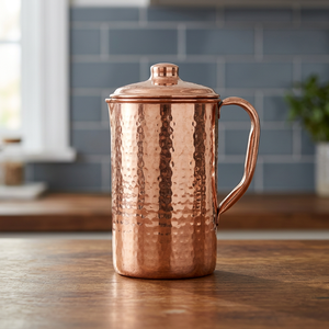 Jarra de Cobre Puro de Alta Calidad, Jarra de Cobre Personalizada de 1500 ml, Taza de Oficina Ecológica con Aislamiento Térmico para Beber en Casa - Product Image 2