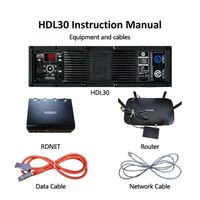 Módulo Amplificador de Potencia de Línea Activa HDL 30-A, 1600W Clase D con DSP para Sistemas de Audio Profesional