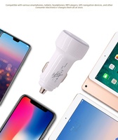 Pengisi Daya Mobil Listrik Universal 48W PD3.0 QC3.0 Pengisian Cepat dengan Port USB-A dan Type-C untuk Ponsel, Jam Tangan, Kamera, dan Perangkat Pintar