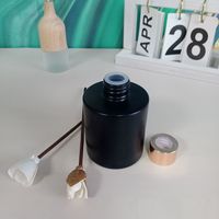 Flacon d'aromathérapie vide en verre, diffuseur de parfum, aromathérapie, 50 ml, noir mat
