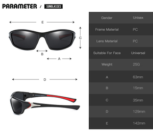 Gafas de Sol Polarizadas para Ciclismo PARANOID, Gafas de Sol Deportivas para Hombre - Product Image 3