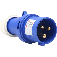 Prise étanche industrielle SFE CEE/IEC60309 IP44 16A 32A 220-240V 3 broches, rallonge électrique européenne extérieure avec auto-test