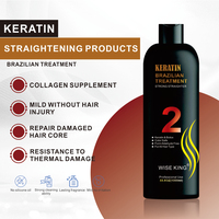 Keratin perawatan rambut kolagen hidrolisasi, perawatan Brasil 1000ml Formula aman tahan lama penghalus dan kilau pelurus rambut