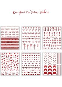 Autocollants pour ongles <span class=keywords><strong>Smiley</strong></span> Face, autocollants minimalistes pour ongles en art linéaire, mignons et positifs pour la manucure quotidienne et l'art des ongles en DIY - Product Image 3