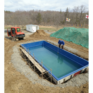 Piscine rectangulaire préfabriquée haut de gamme, faible entretien, grande piscine enterrée, ODM personnalisée - Product Image 1
