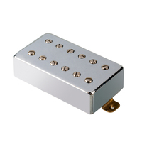 Captadores de bobina dupla naomi humbucker, pescoço de 50mm compatível com lp estilo para violão, peças de substituição de cromado