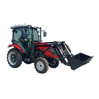 Tracteur agricole à roues 4x4 Indomitable 80 CV avec cabine climatisée, système hydraulique robuste, levage haute performance et démarreur électrique