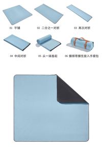 Tapete Plegable Ligero de Peva, Impermeable, Suave, para Playa, Camping y Picnics - Product Image 6