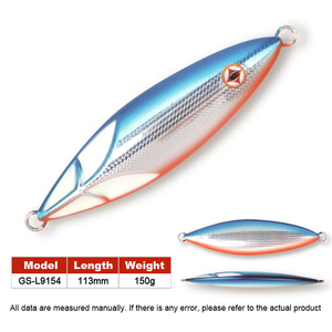Leurre de pêche Hard Artificial 113mm/150g Dubstep Alloy UV Metal Slow Jig pour la pêche au jigging, au bar, en mer, en bateau et en eaux profondes - Product Image 2