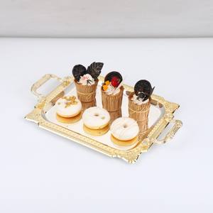 Juego de 3 Bandejas Rectangulares de Metal de Lujo Moderno Personalizadas, Ecológicas, Aptas para Lavavajillas - Product Image 6