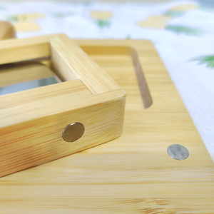 Papan potong bambu besar tahan lama dan Set pisau pemotong 4 potong Charcuterie kreatif papan keju dan blok tukang daging - Product Image 4