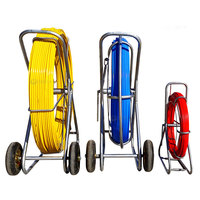 10m 500m rouleau de guidage de câble en fibre de verre conduit détectable souterrain Rodder câble coaxial conduit Cora