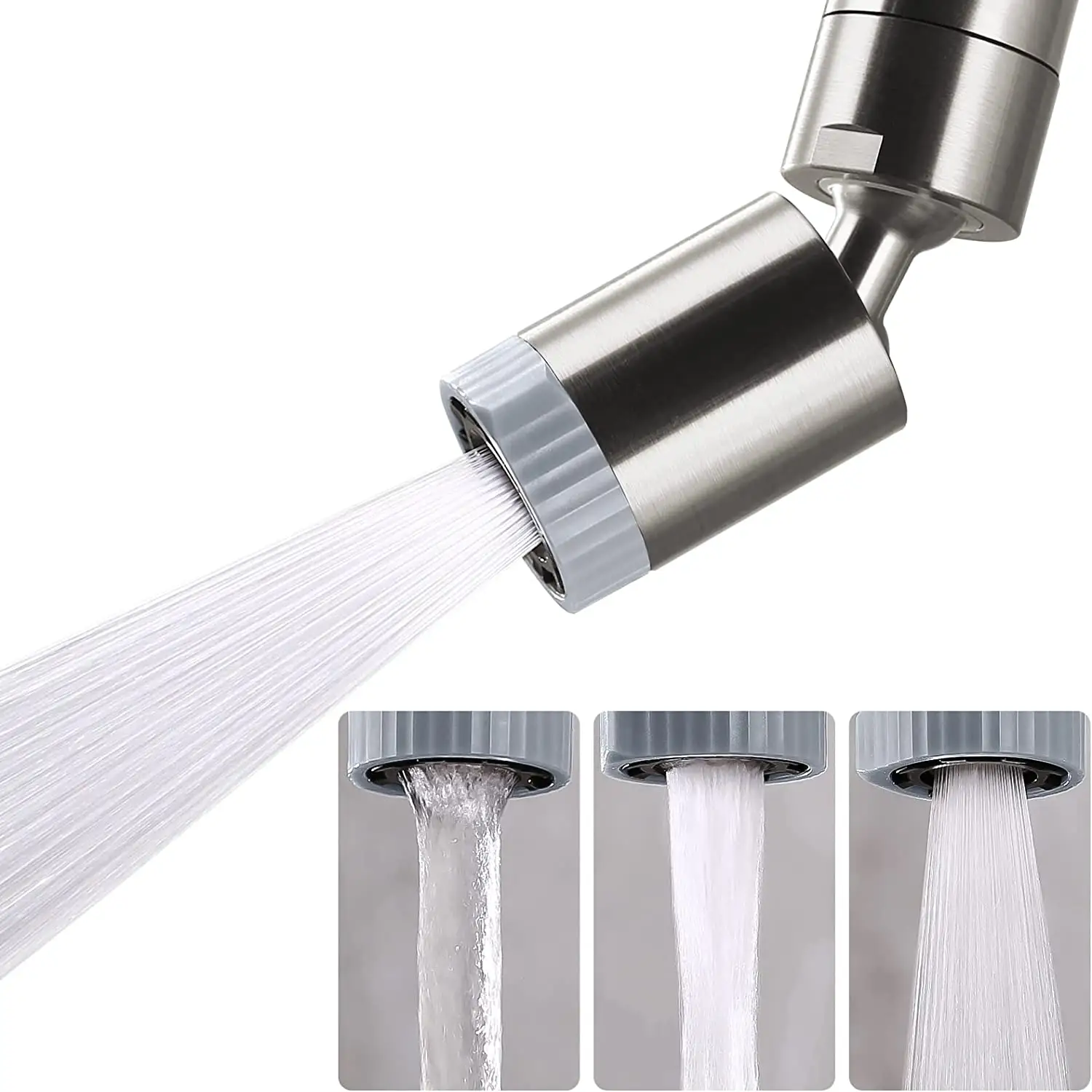 Universal Sink Faucet Spray Head Attachment for Kitchen and Bathroom Chrome Plated