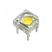 Diode LED F5 blanc froid intégrée Zener 80° 5mm 6000-7000K 0.5W pour éclairage automobile, bus et camions