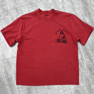 Vintage personnalisé imprimé hommes chemise décontractée personnalisé surdimensionné Streetwear graphique T-shirt unisexe Boxy plaine coton t-shirt - Product Image 3